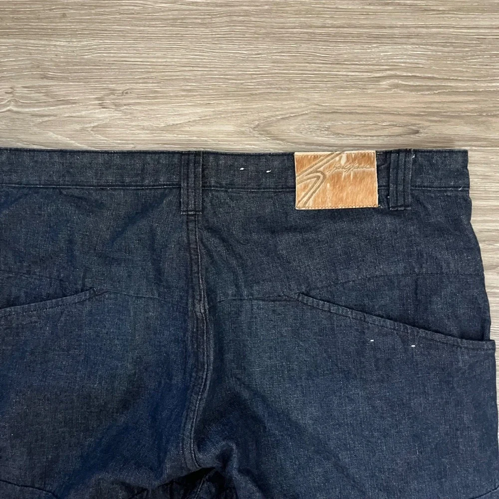 Karl Kani Jeans Mens 38x34 Baggy Indigo Denim Paneled Streetwear Pants Vintage